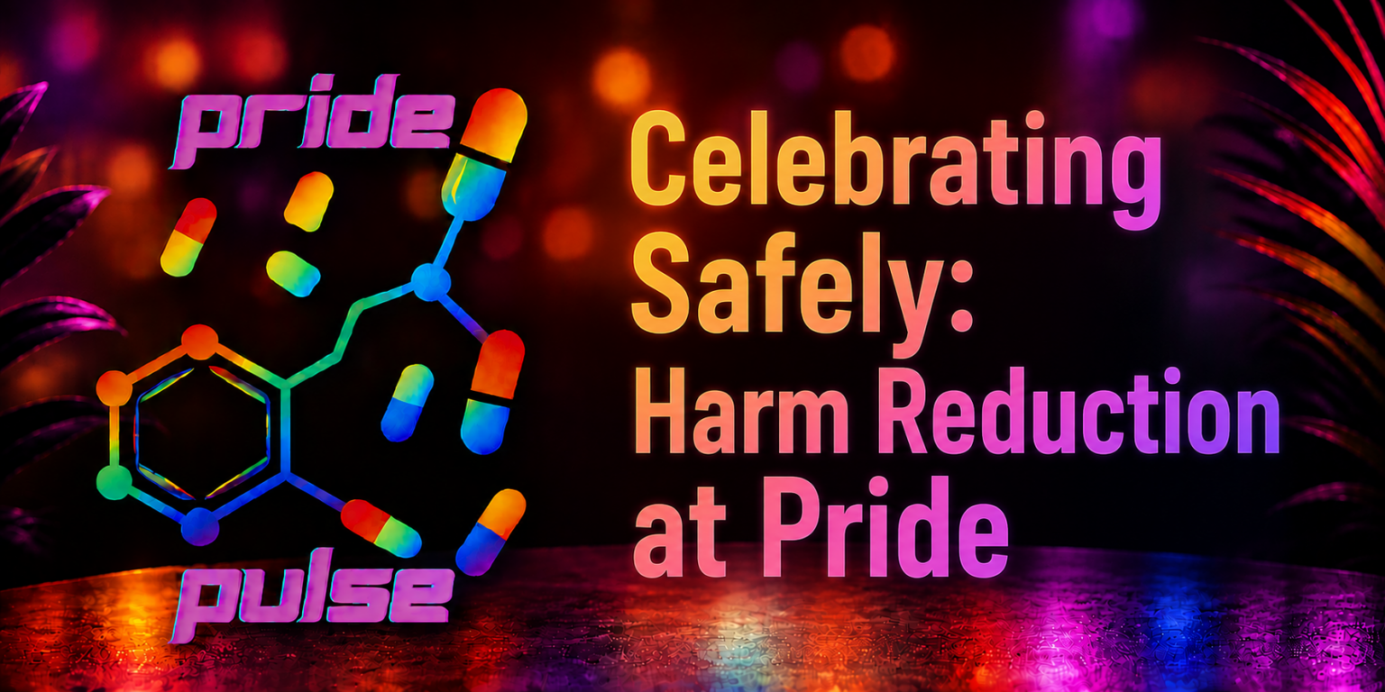 Practical harm reduction tips for Pride celebrations across Canada — heat safety, drug checking, naloxone, and where to find LGBTQ-specific support