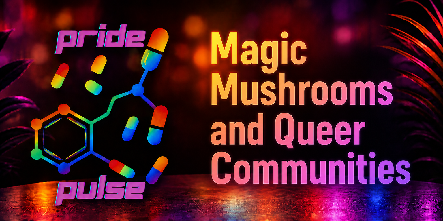Psilocybin's legal status in Canada, emerging LGBTQ mental health research, and harm reduction advice — with citations from Health Canada and peer-reviewed studies